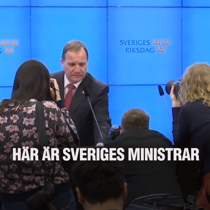 Här är Sveriges ministrar