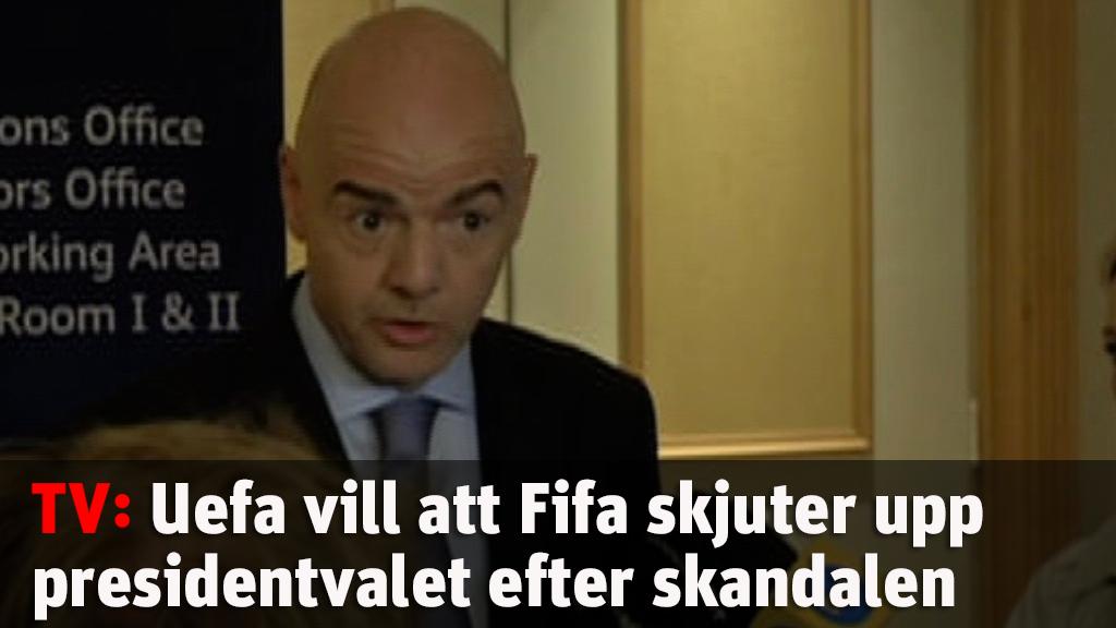 Uefa: "Skjut upp presidentvalet"