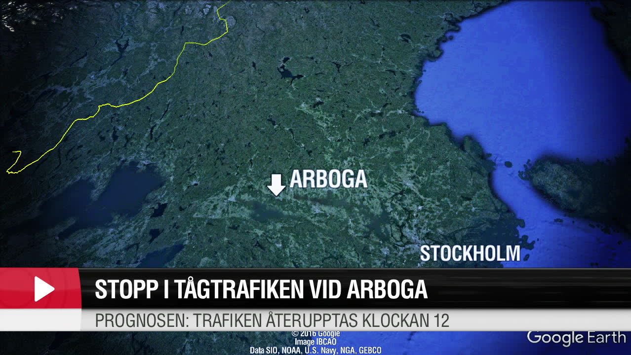 Stopp i tågtrafiken vid Arboga