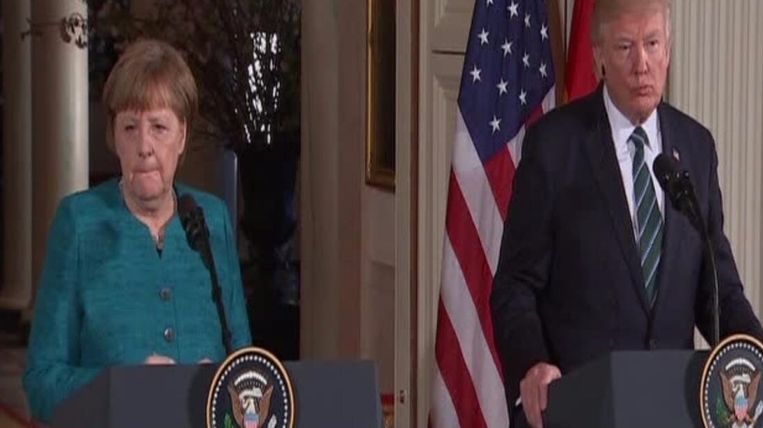 Trumps oväntade vändning – på frågan om avlyssning: "Jag och Merkel något gemensamt"