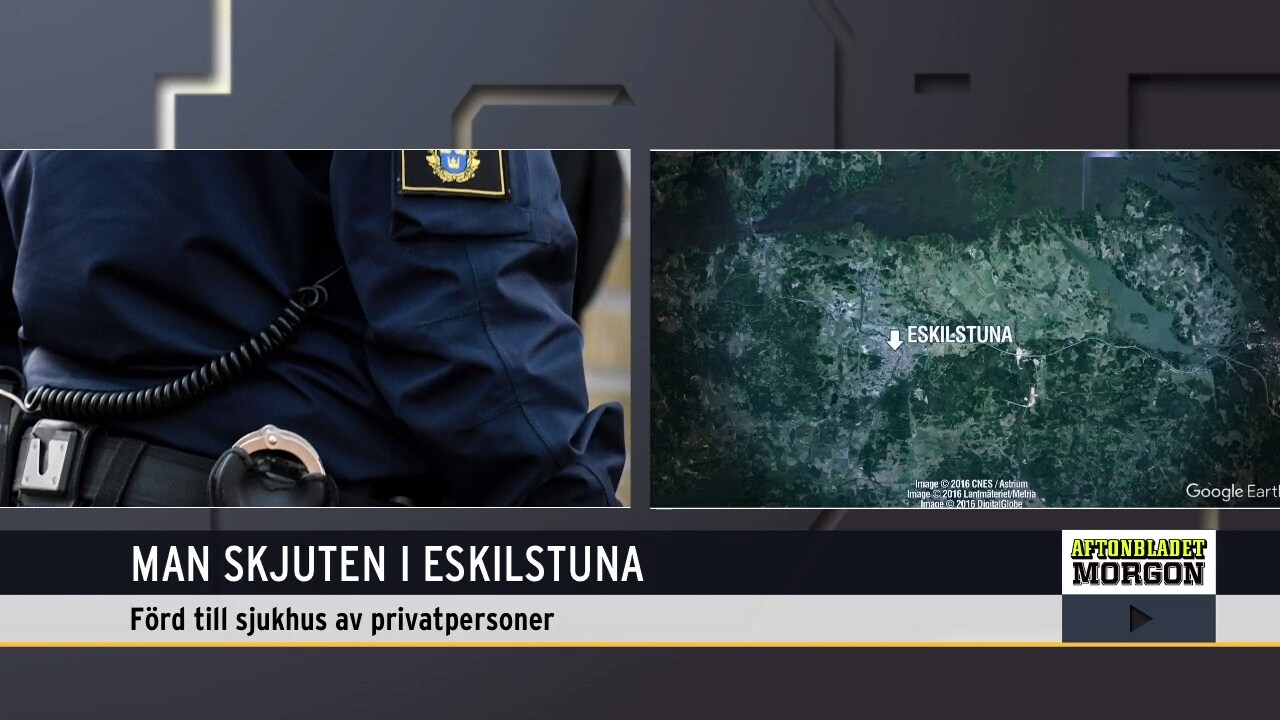 Man skjuten i Eskilstuna