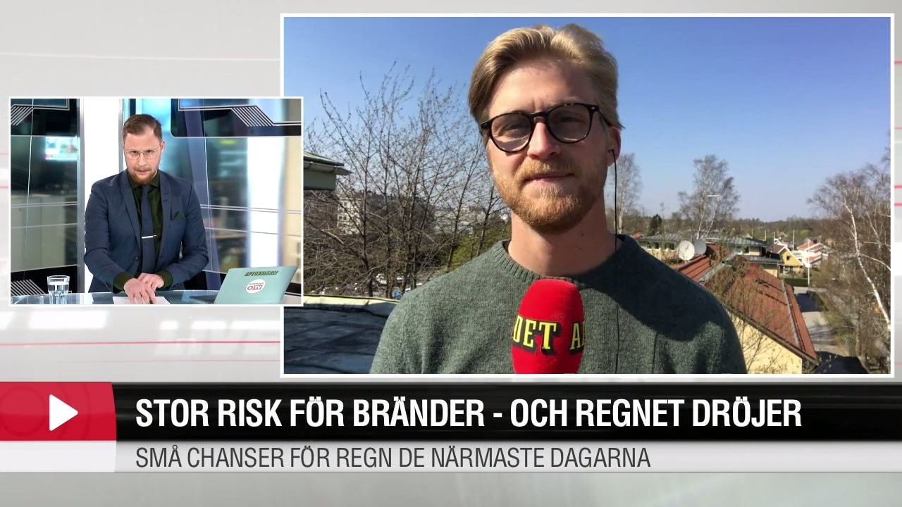 Stor risk för bränder - och regnet dröjer