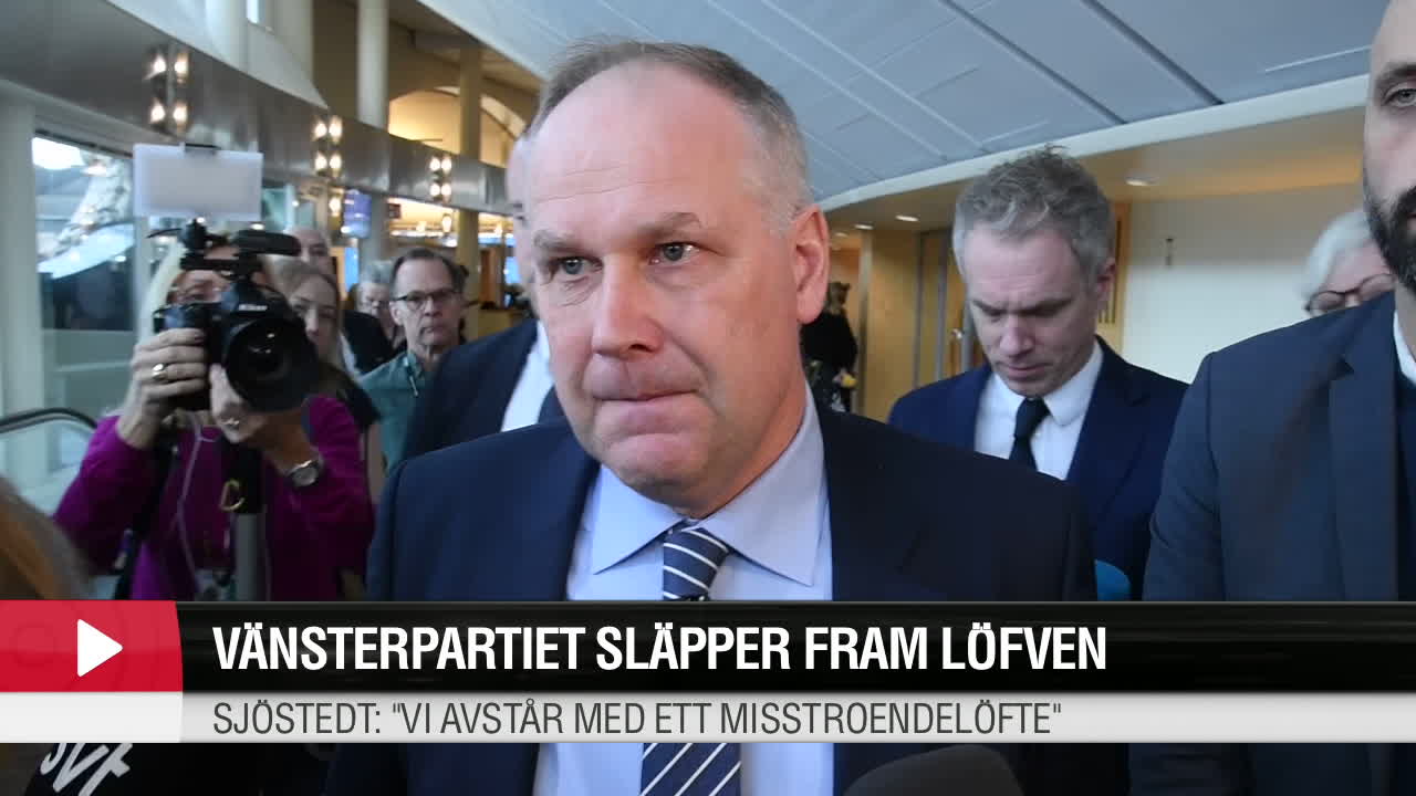 Jonas Sjöstedt: Vi släpper fram Stefan Löfven som statsminister