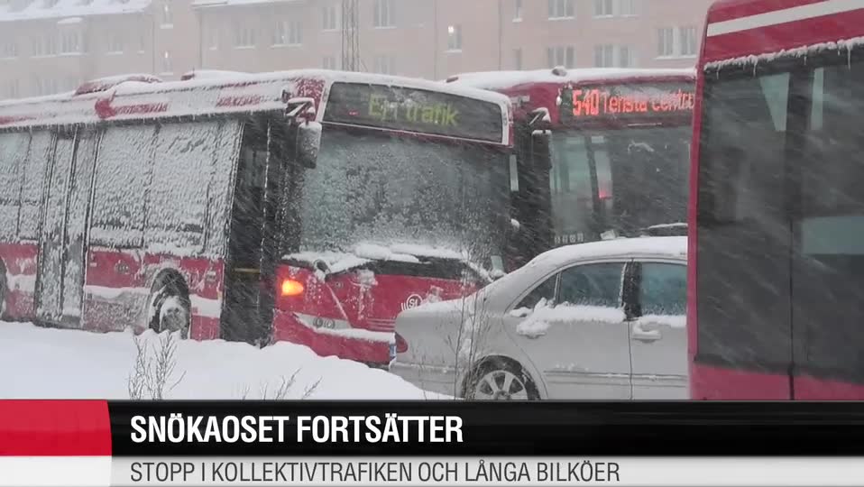 Snökaoset fortsätter