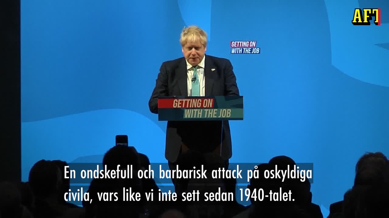 Boris Johnson: "Putin har total panik"