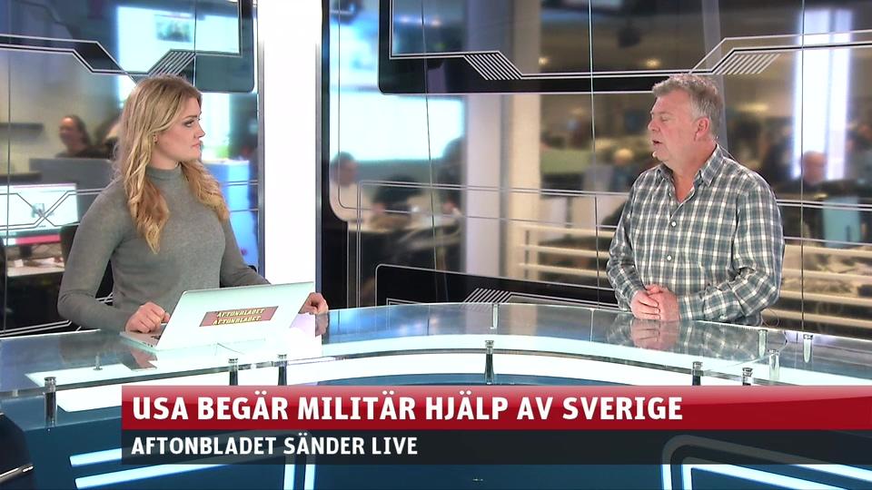 USA begär militär hjälp av Sverige