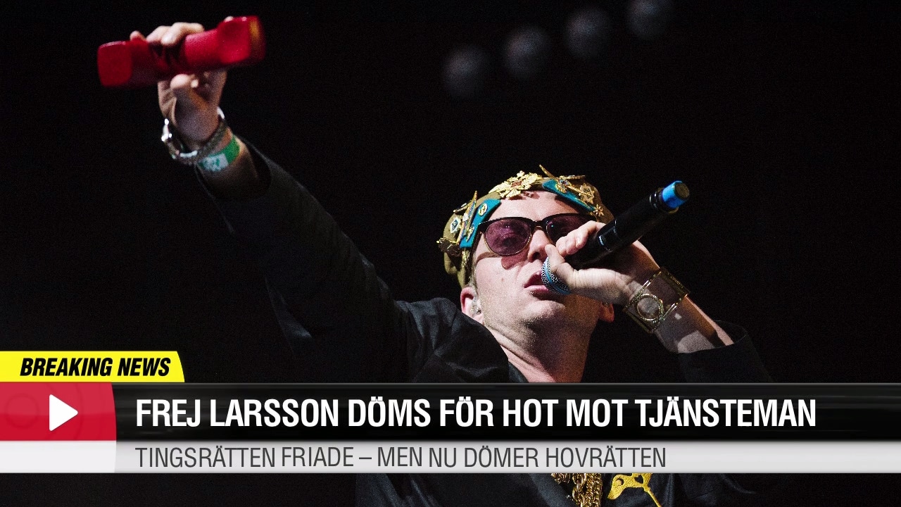 Frej Larsson döms för hot mot tjänsteman