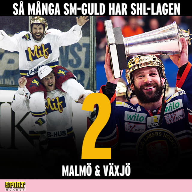 Så många SM-guld har SHL-lagen