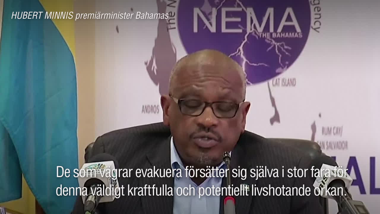 "En potentiellt livshotande orkan"