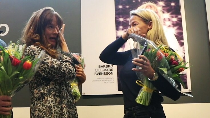 Lill-Babs porträtt avtäcks på Arlanda