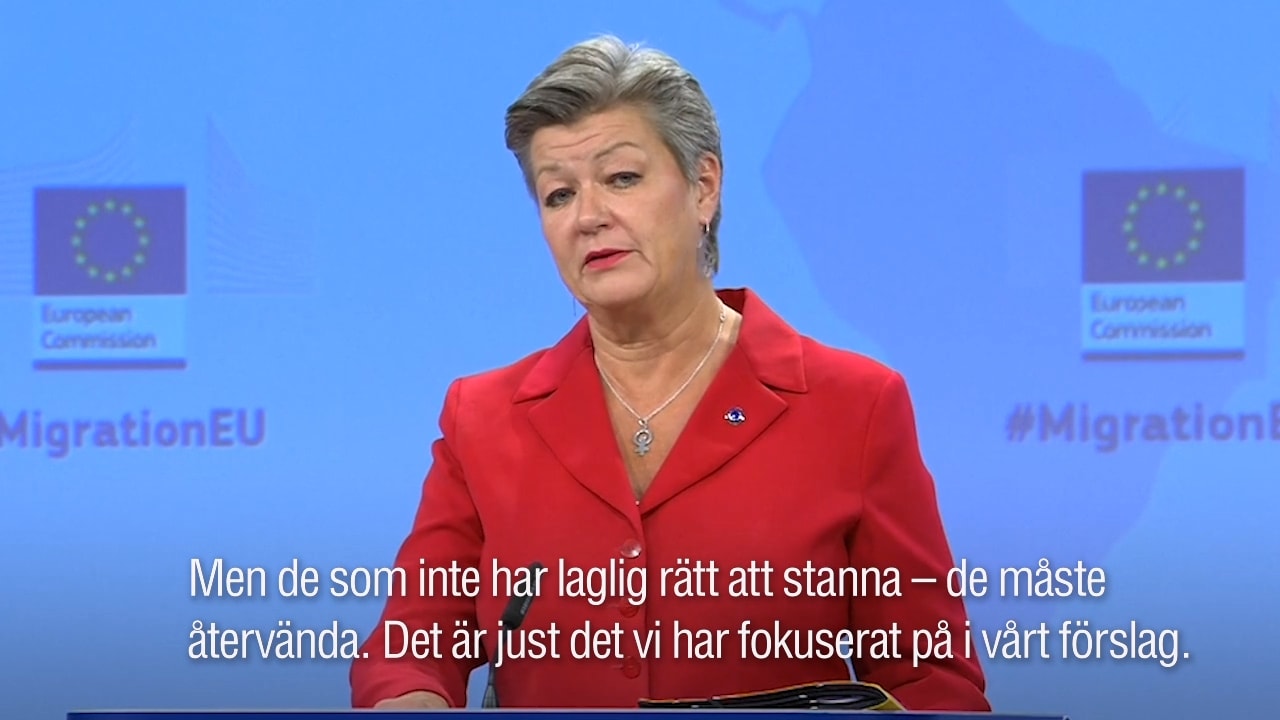 Här presenterar Ylva Johansson (S) nya migrationsförslaget