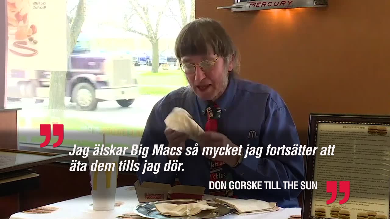 Han har ätit 30 000 Big Mac