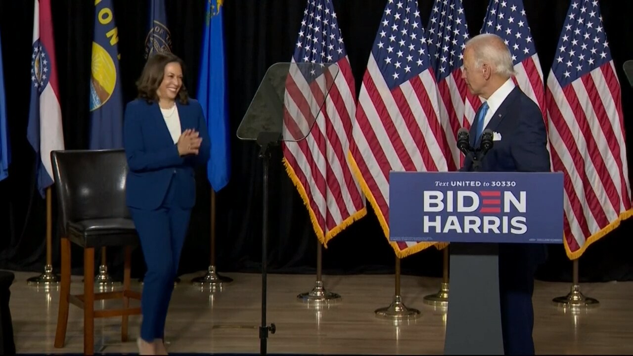 Se höjdpunkterna från Biden och Harris första framträdande