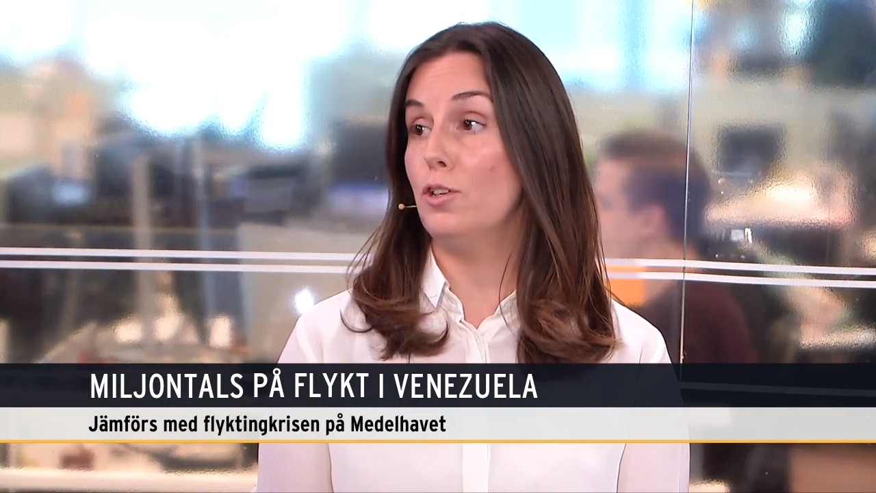 Svenska Sofia mitt i Venezuelakrisen: Jag blev chockad