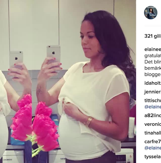 Eleine Eksvärd är gravid med tredje barnet