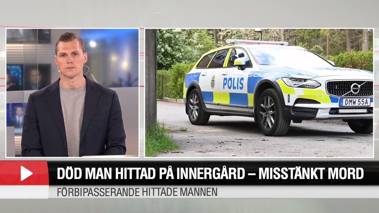 Hör polisen om misstänkta mordet på innergården: ”Oklart vad som har hänt”