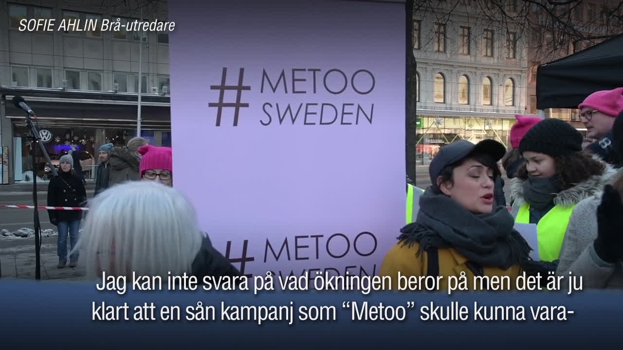 BRÅ: "Metoo skulle kunna vara en förklarning"