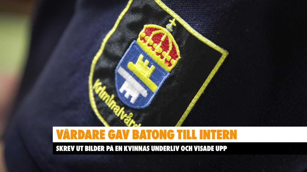 Vårdare gav batong till intern