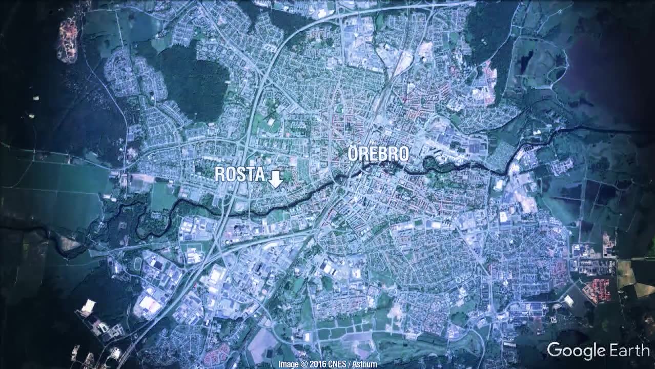 Två poliser till sjukhus efter insats i Örebro