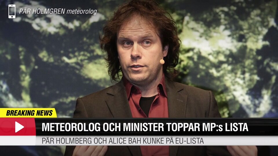 Meterolog och minister toppar MP:s lista