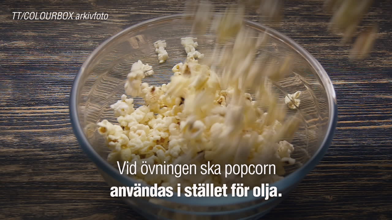 40 000 liter popcorn släpps ut i Östersjön