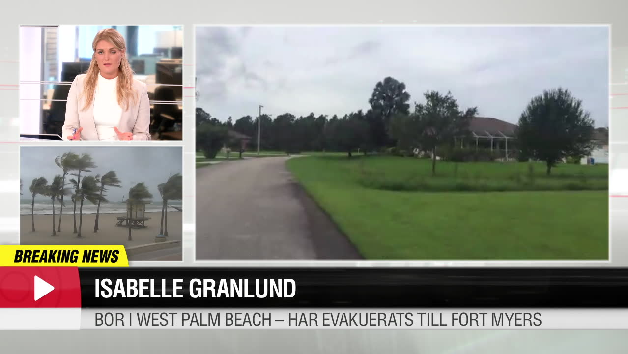 Svenska Isabelle flydde orkanen