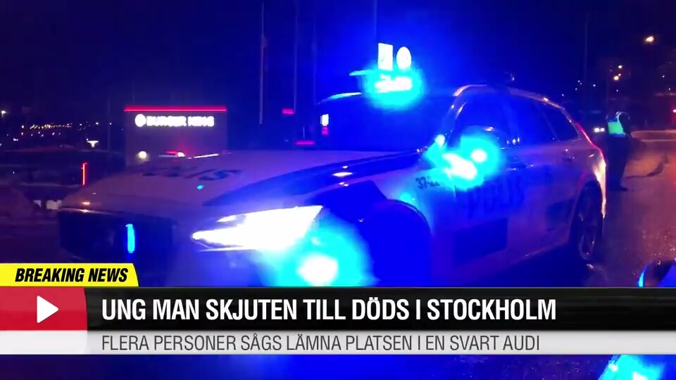 Ung man skjuten till döds i Stockholm – vittnen såg flera lämna platsen