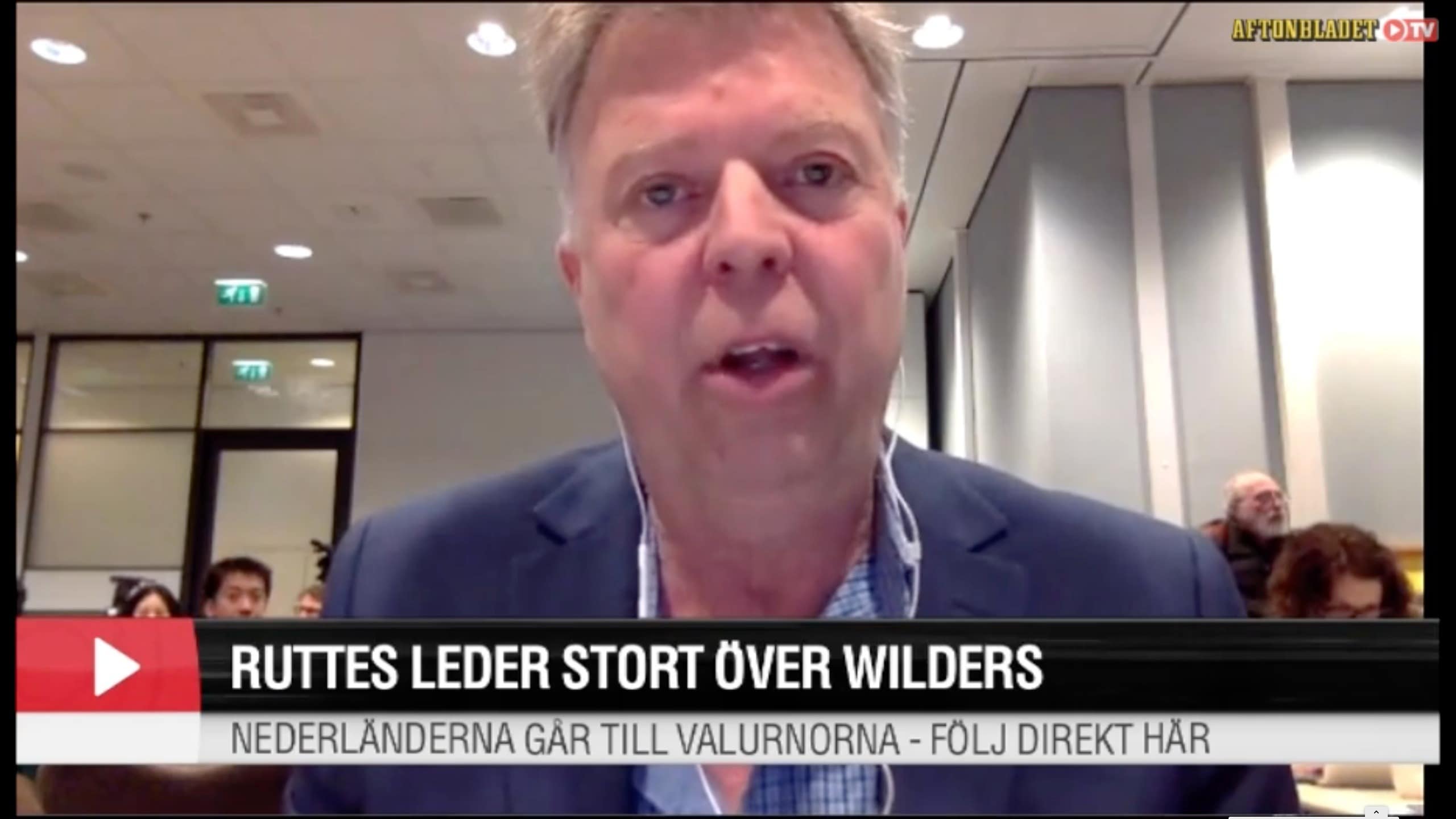 Rutte i stor ledning i det nederländska valet