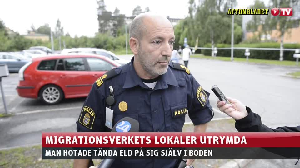 Hällde bensin på sig själv