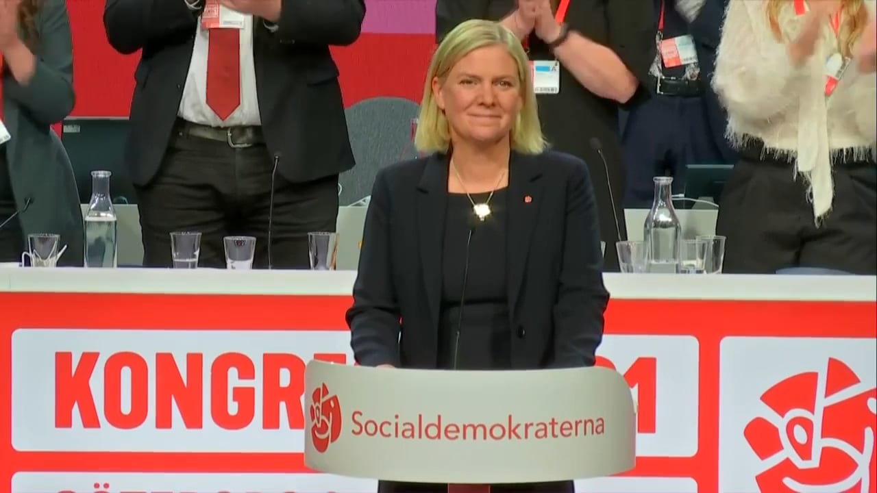 Hör Magdalena Anderssons första ord