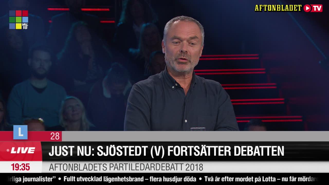 Björklund (L) och Sjöstedt (V) ryker ihop om skatter