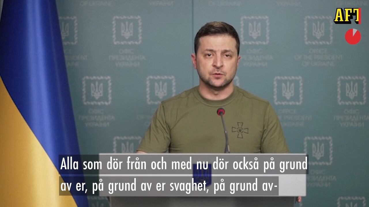 Zelenskyjs ilska efter Nato:s beslut