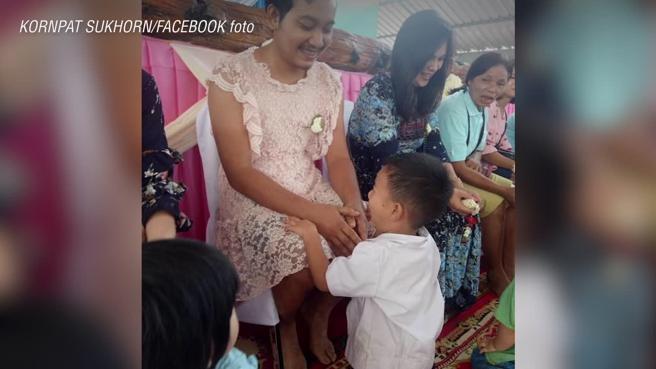 Pappan bar klänning – hyllas världen över