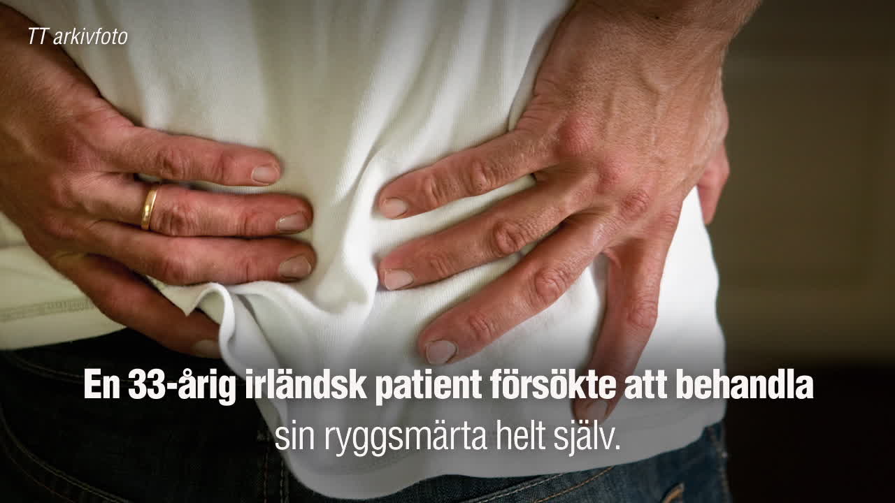 Försökte bota sin ryggsmärta – med sin egen sperma