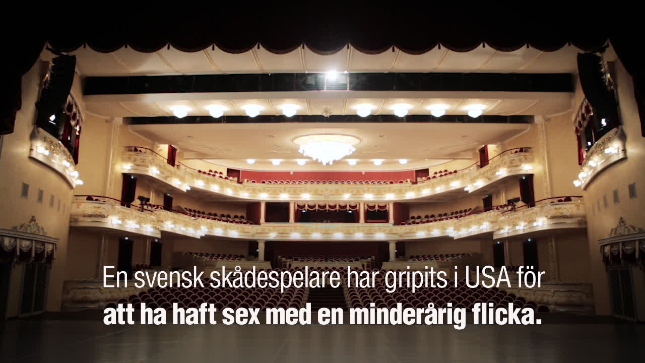 Svensk skådespelare gripen för sex med minderårig i USA