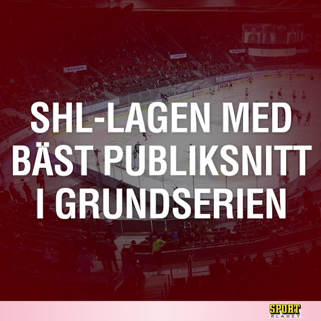 SHL-lagen med bäst publiksnitt i grundserien