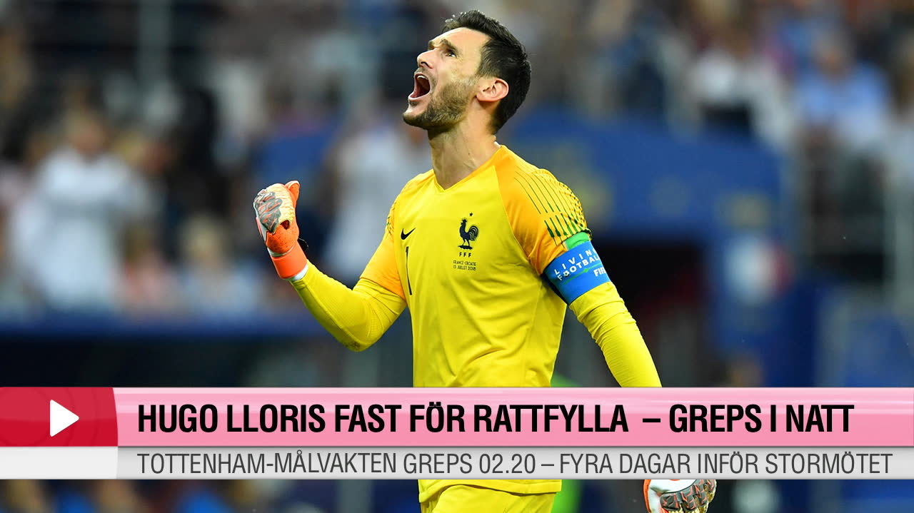 Hugo Lloris fast för rattfylla