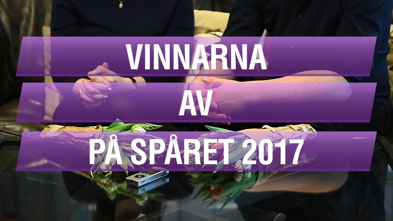 Kristin Lundell och Johan Hilton - vinnare av "På spåret" 2017