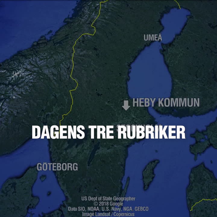 Dagens tre rubriker 6 maj