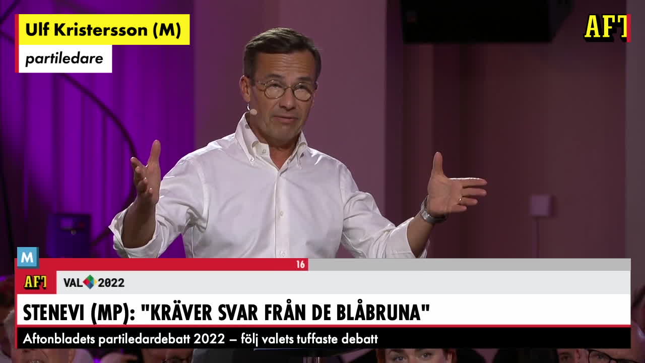Stenevi till Kristersson: "Jag tror knappt det är sant – är du statsministerkandidat?"
