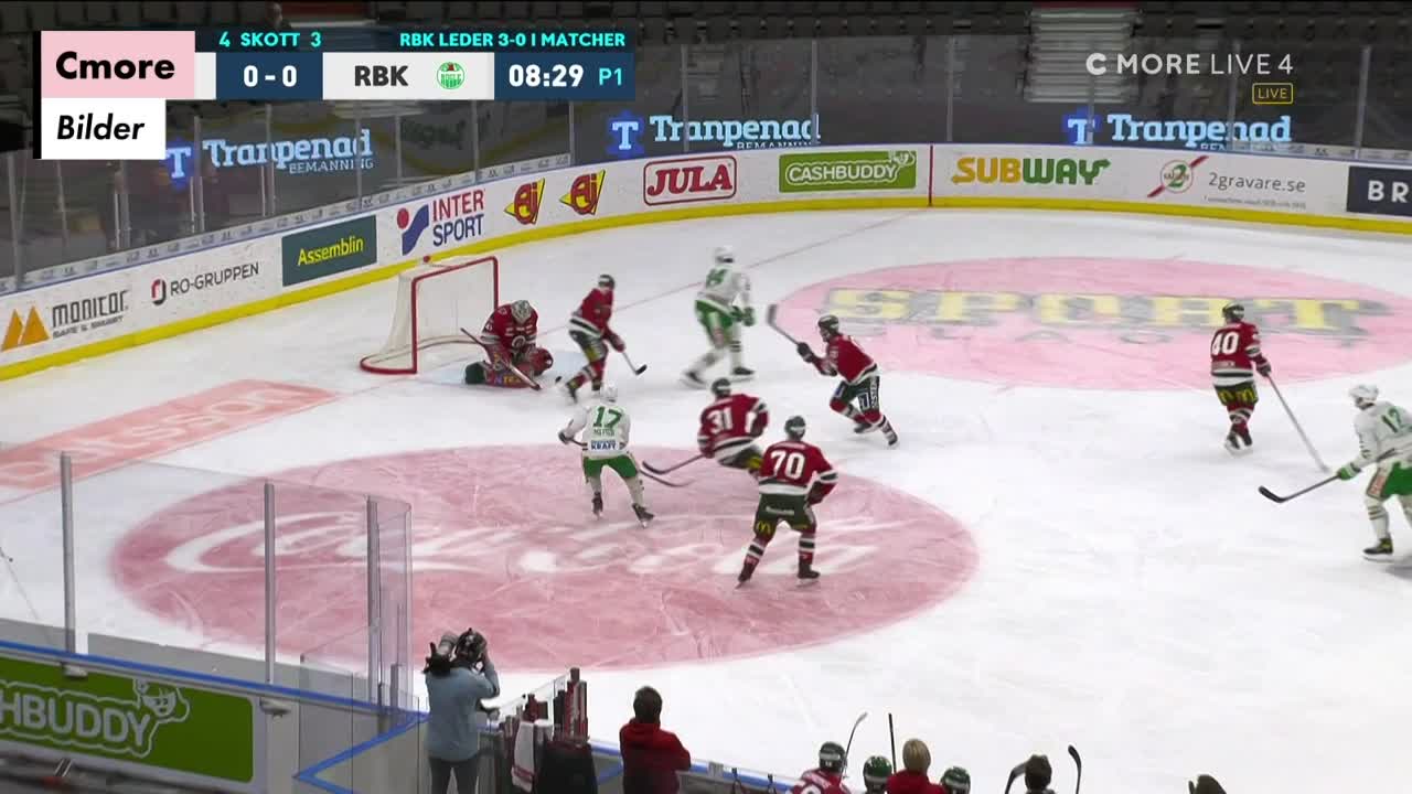 Frölunda utslaget – överkörda av Rögle