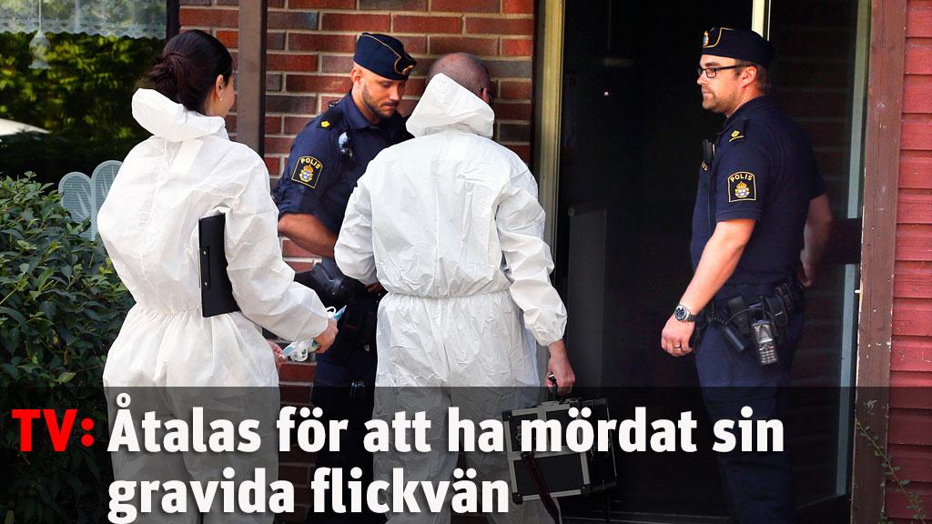 Åtalas för att ha mördat gravida ex-flickvännen