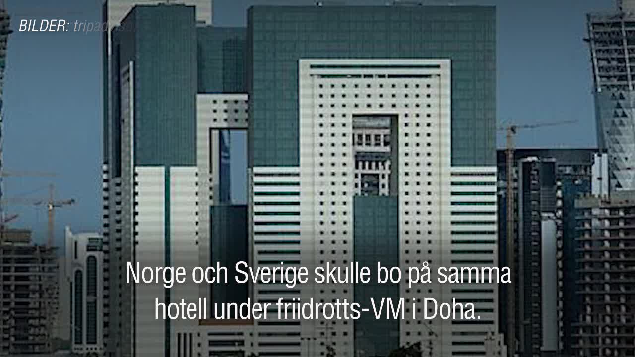 Norge lämnar hotellet i Doha efter snusk