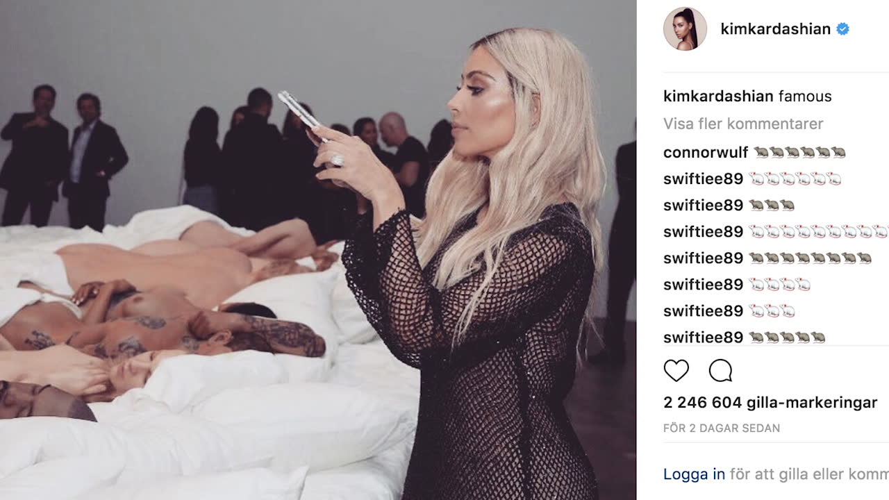 Kim Kardashian attackeras med råttor