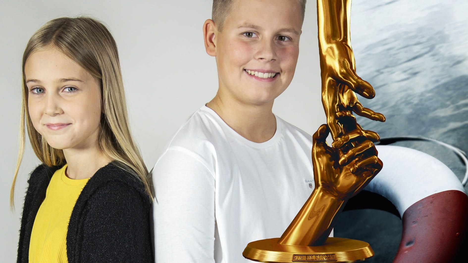 Ida och Arvid räddade Gabriel, 4 – blev Årets livräddare