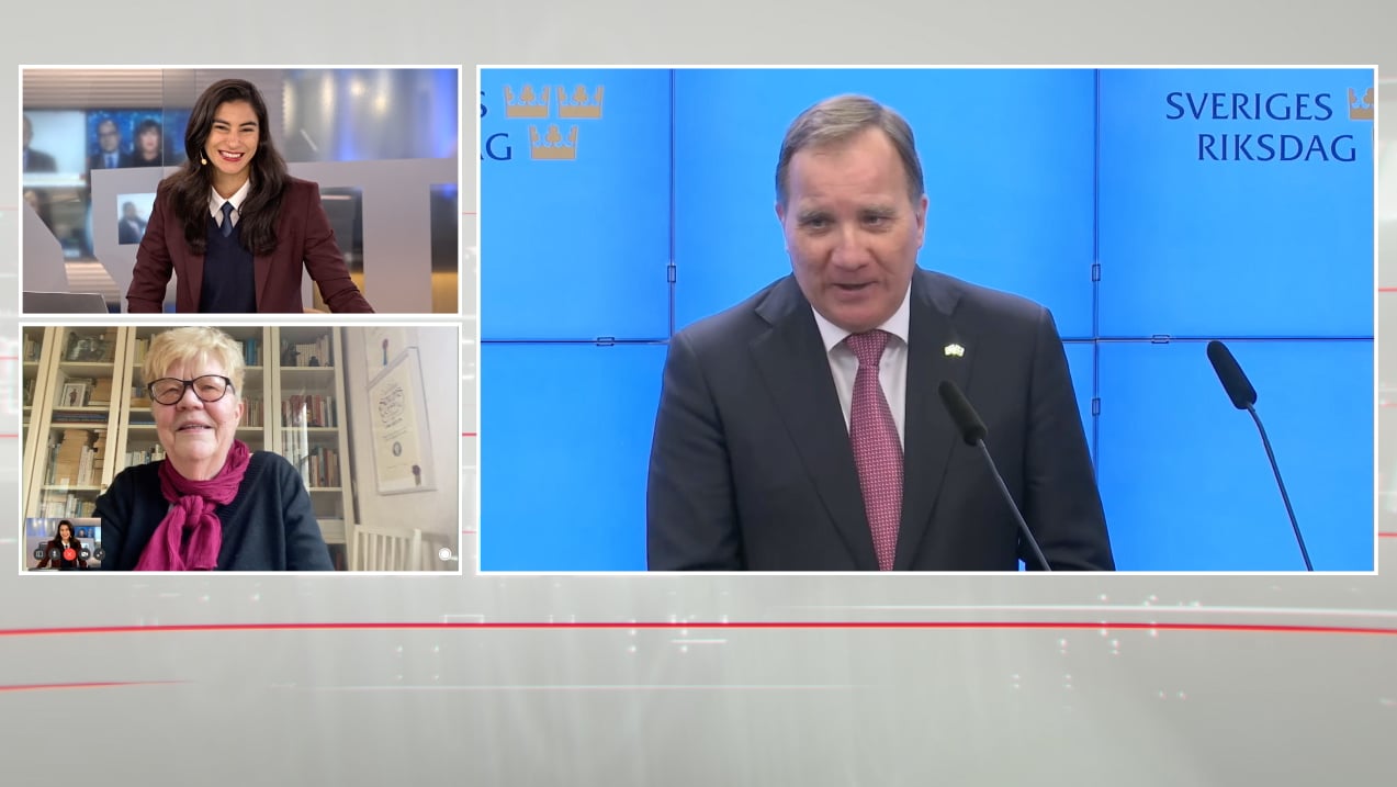 Lena Mellin om Löfvens presskonferens: "Läxade nästan upp reportrarna"