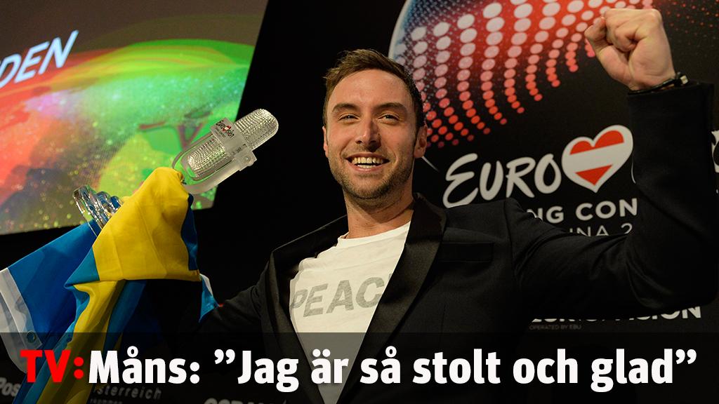 Måns efter segern: "Jag är så stolt och glad"