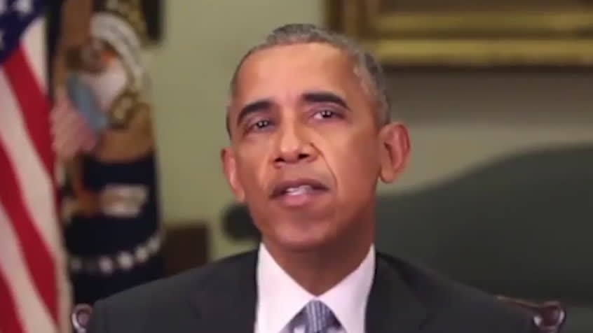 Klippet på Obama får folk att häpna