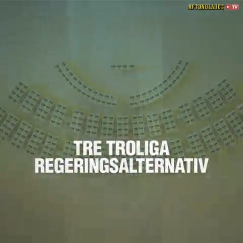 Tre troliga regeringsalternativ