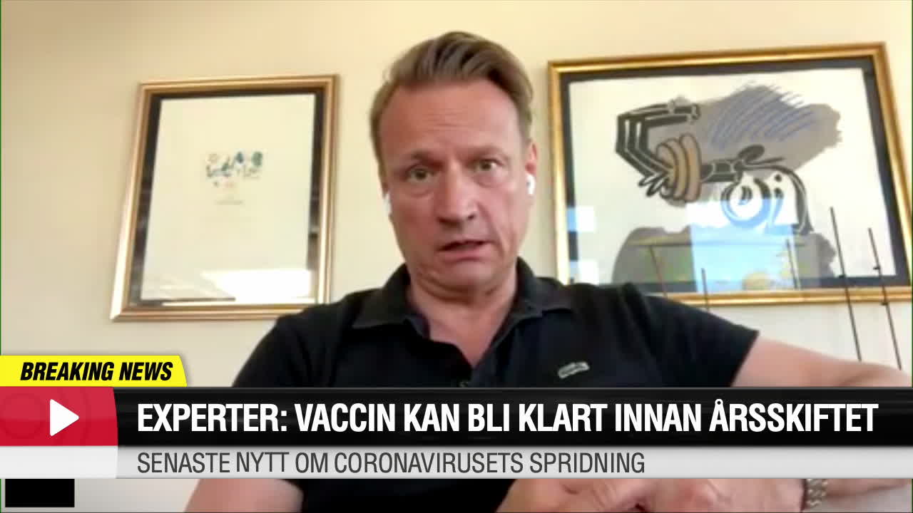 Matti Sällberg: Vaccin kan bli klart innan årskiftet